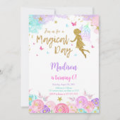 Invitation 6e fête de fée anniversaire (Devant)