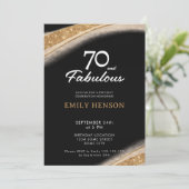 Invitation 70 and Fabulous Black Gold Birthday (Debout devant)