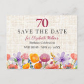 Invitation 70 ans à sauver - Fête de jardin (Devant)