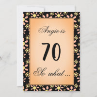 70 et alors Fleur de Daisy Floral 70e Fête d'anniv