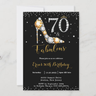 Invitation 70 et fabuleux diamants de talon haut 70e annivers