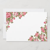 Invitation 70 et fabuleux floral | 70e anniversaire Invitatio (Dos)