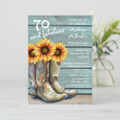 Invitation 70 Et Fabuleux Pays Rustique Tournesol Occidental (Debout devant)