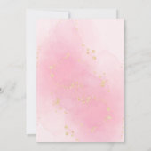 Invitation 70 et Fabulous Blush Gold Funny 70e anniversaire (Dos)