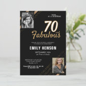 Invitation 70 et Fabulous Gold Parties scintillant 2 Photo 70 (Debout devant)