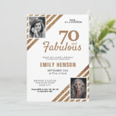 Invitation 70 et Fabulous Gold Parties scintillant 2 Photo 70 (Debout devant)