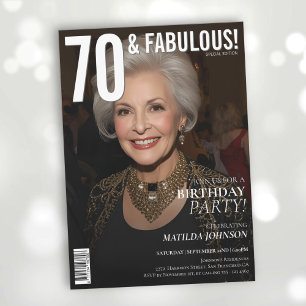 Invitation 70 et Fabulous Magazine Couverture 70e anniversair