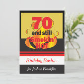 Invitation 70 et toujours fumé chaud | 70e anniversaire (Debout devant)