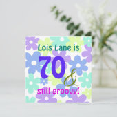 Invitation 70 et toujours super ! Bébé Boomer Anniversaire (Debout devant)