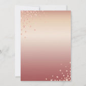 Invitation 70 Fabuleux Rose Parties scintillant or Diamond An (Dos)