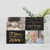 Invitation 70e anniversaire 2 Photos 70 ans dans la fabricati (Debout devant)