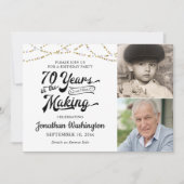 Invitation 70e anniversaire 70 ans dans l'or noir (Devant)