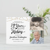 Invitation 70e anniversaire 70 ans dans l'or noir (Debout devant)