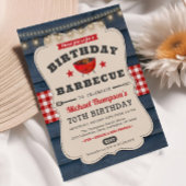 Invitation 70e anniversaire BBQ Summer Barbecue Party