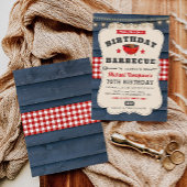 Invitation 70e anniversaire BBQ Summer Barbecue Party