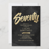 Invitation 70e anniversaire Black Gold (Devant)