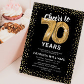 Invitation 70e anniversaire Black Gold
