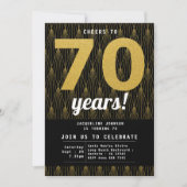 Invitation 70e anniversaire Black Gold Party (Devant)