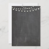 Invitation 70e anniversaire de fête Chalkboard Floral rose In (Dos)