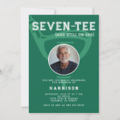 Invitation 70e anniversaire de fête Photo Modern Golf Green (Devant)
