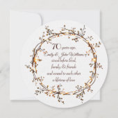 Invitation 70e anniversaire de la fête de l'automne soufflant (Devant)