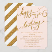 Invitation 70e anniversaire de la fête des billets (Devant / Derrière)