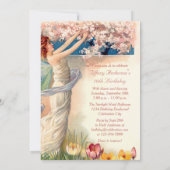 Invitation 70e anniversaire de la floraison Vintage (Dos)