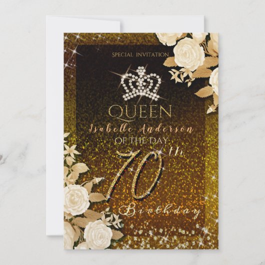 Invitation 70e anniversaire de l'or de la Couronne (Devant)
