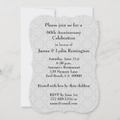 Invitation 70e anniversaire de mariage Anniversaire de mariag (Dos)