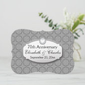 Invitation 70e anniversaire de mariage Anniversaire de mariag (Debout devant)