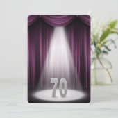 Invitation 70e anniversaire de mariage d'argent (Debout devant)