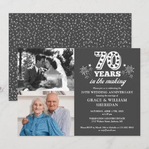 Invitation 70e anniversaire de mariage en préparation 2 photo