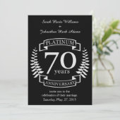 Invitation 70e ANNIVERSAIRE DE MARIAGE PLATINE (Debout devant)