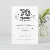 Invitation 70e anniversaire de mariage pour toujours (Debout devant)