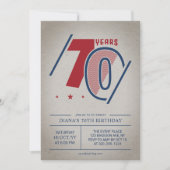 Invitation 70e anniversaire de Retro (Devant)