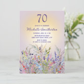 Invitation 70e anniversaire des femmes fleurs sauvages Sun Pu (Debout devant)