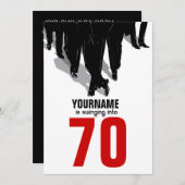 Invitation 70e anniversaire des Swingers Rat Pack (Devant / Derrière)