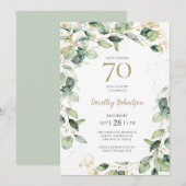 Invitation 70e anniversaire d'Eucalyptus (Devant / Derrière)