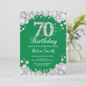 Invitation 70e anniversaire Diamant vert et argent (Debout devant)