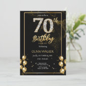 Invitation 70e Anniversaire Diamond Noir et Or (Debout devant)