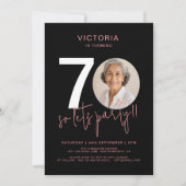 Invitation 70e anniversaire du Black Pink moderne (Devant)