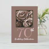Invitation 70e anniversaire du CHOCOLATE Roses W1114 (Debout devant)