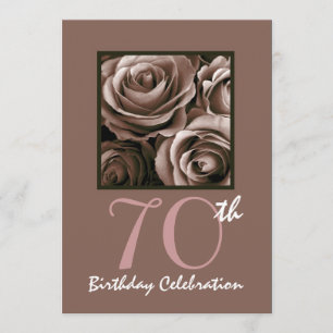 Invitation 70e anniversaire du CHOCOLATE Roses W1114