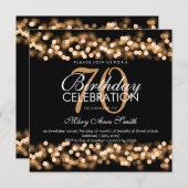 Invitation 70e anniversaire du Faux Gold Hollywood Glam (Devant / Derrière)