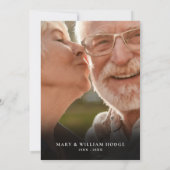 Invitation 70e anniversaire du Mariage 5 photo Collage (Dos)