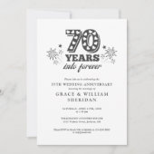 Invitation 70e anniversaire du Mariage pour toujours (Devant)