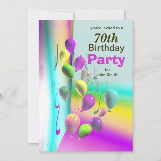 Invitation 70e anniversaire du mur de ballons (Devant)