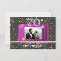 70e anniversaire du Platine Mariage Black Woven