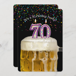 Invitation 70e anniversaire fête de la bière