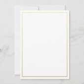 Invitation 70e anniversaire fête Plutôt Floral Gold Numéro 70 (Dos)